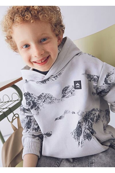 MAYORAL Boys' Printed Hooded Sweatshirt
