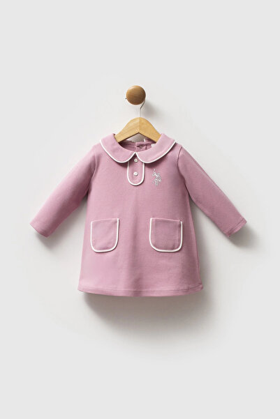 candar فستان يو اس بي 2740 من يو اس بي بولو اسن باللون الوردي المغبر