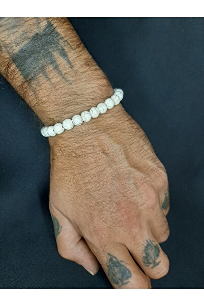 MRYart Natural Stone Howlite Bracelet Unisex