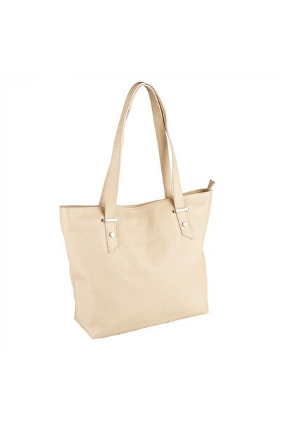 AZZURA Geanta Sandra, din piele 100% naturală bej, 8174