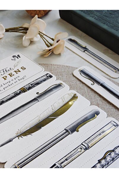 Nova Crafts Paper Pens (6 Pen Bookmark Set) Set