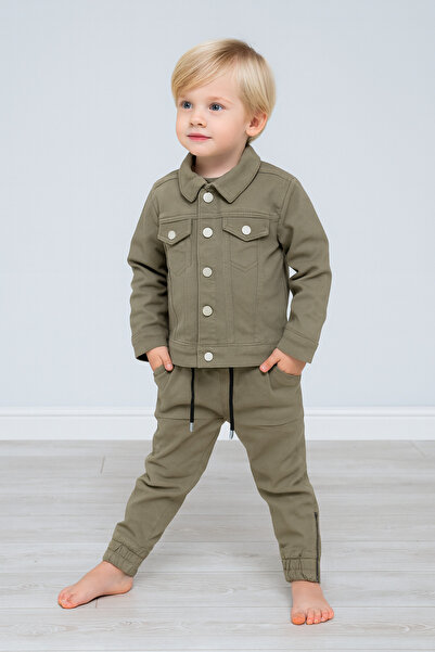 KOKOŞ BEBEK Khaki Cool Boys' Jacket & Jogger Set