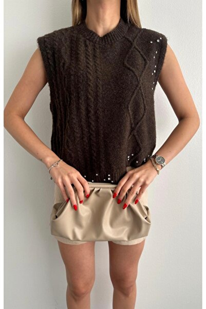 fujya Braided Stone Most Knitwear Sweater Brown