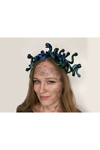 FEEL Medusa Yılanlı Taç – Cadılar Bayramı Kostüm Aksesuarı