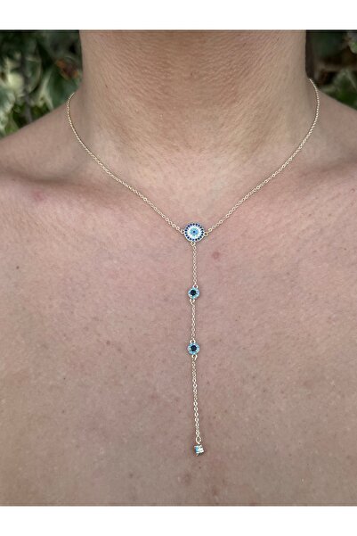 Roha Çelik Gold Whammy Y Kolye