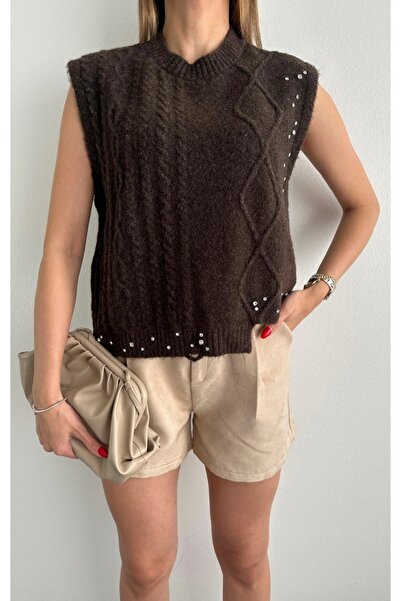 fujya Braided Stone Most Knitwear Sweater Brown