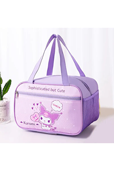 So Iconic Sanrio Kuromi Character Heat Insulated Children's Lunch Bag / Schoo...