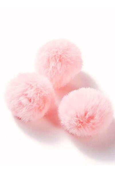 Gerenic سلسلة مفاتيح على شكل كرة فروية - عبوة من 10 قطع