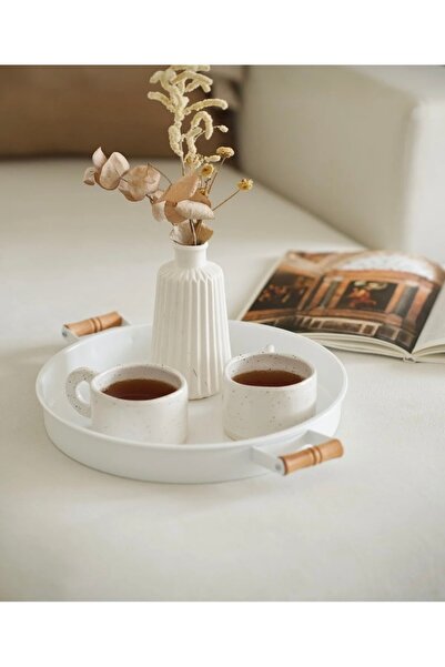 magical dreams Round Serving Tray with Wooden Handle