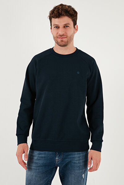 Buratti Стреч бавовняний Relaxed Fit велосипедний комір Світшот Чоловічий SWEAT 5901210