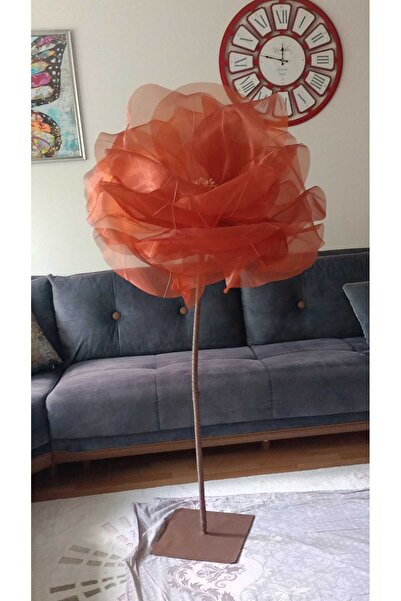 Rose bloome Dev tül çiçek tarçın rengi