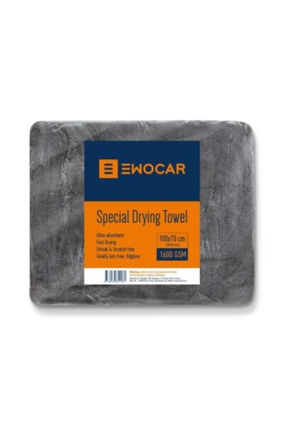 EWOCAR Prosop auto ultra absorbant Twisted Loop, 1200GSM gri 100x70 cm