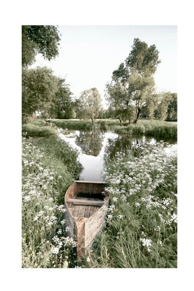 KAYABEY HOME Modern Design Frame-Looking Mdf Painting Sazlık Lake Kayak Dere
