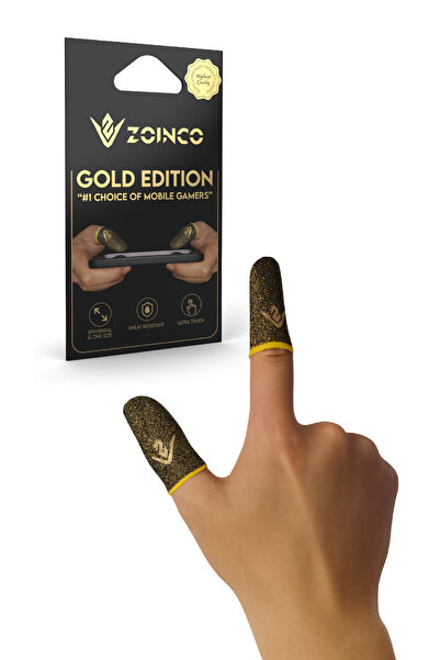 ZOİNCO Gold Edition Profesyonel E-Spor Oyun Parmak Eldiveni | Ultra Hassasiyet