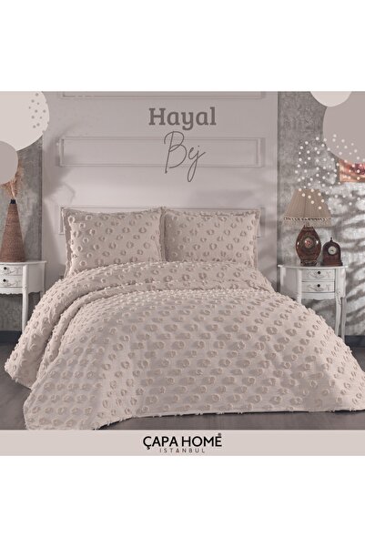 Çapa Home Şönil Yatak Örtüsü / Çeyizlik / Günlük Kullanıma Uygun/ 3 Parça Yatak Örtüsü hayal