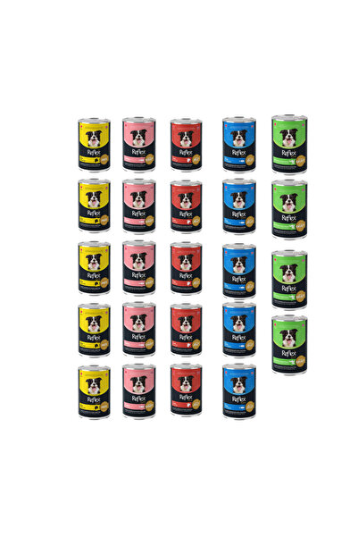 Reflex Plus Karışık Köpek Konservesi Yaş Mama 400 Gr X 24 Adet