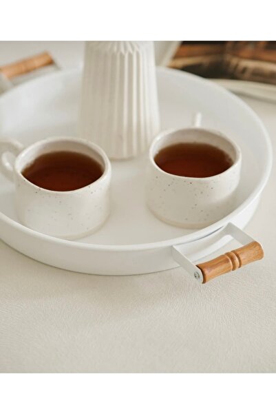 magical dreams Round Serving Tray with Wooden Handle