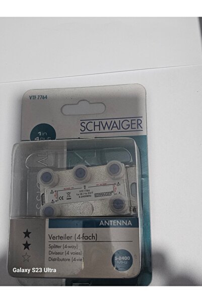 Schwaiger 1 giriş 4 çıkış anten dağıtıcısı splitter