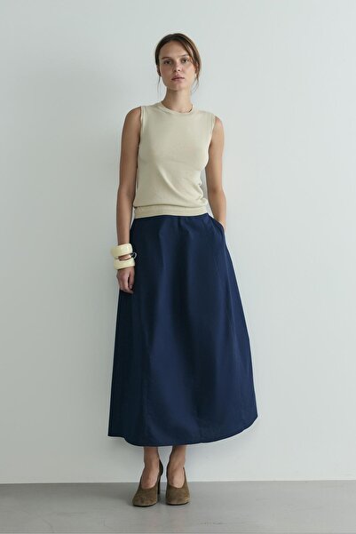 Suud Collection Beige Lea Knitwear Blouse