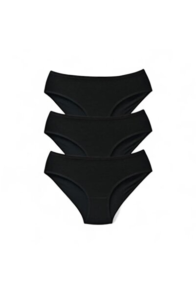 Unique Underwear KADIN BÜYÜK BEDEN BAMBU KÜLOT SİYAH