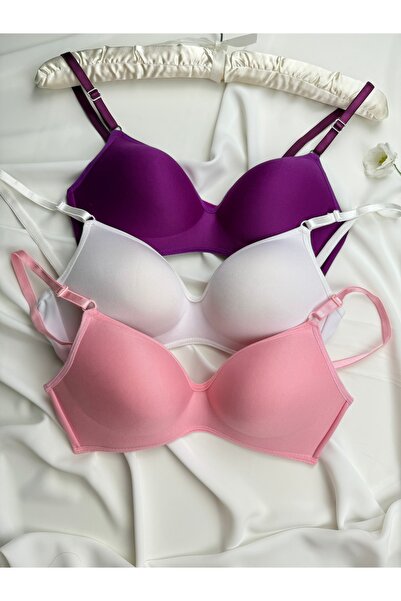 ROZENİN LINGERIE Balensiz Lotus Toparlayıcı Ekonomik Paket 3’lü Set Sütyen