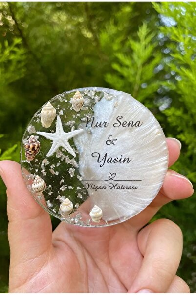 Gökçem hediyelik ( 20li jelatinli )Deniz kabuklu magnet