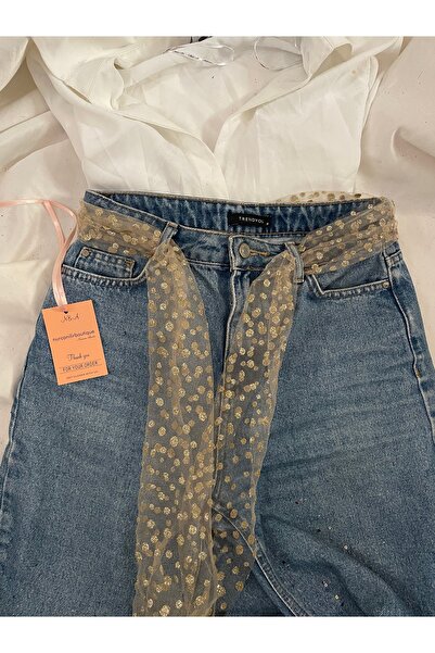 Nurcanilirboutique إكسسوار حزام للبنطلونات والتنانير من طراز Coquette&Yk2