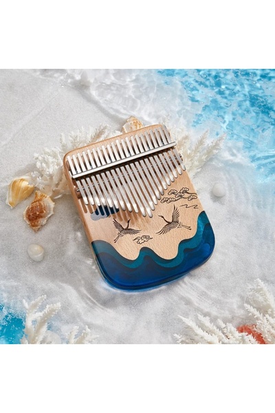 EVARO KUŞ 21 Telli Pro Epoksi Kalimba Hardcase Taşıma Çantası Hediye