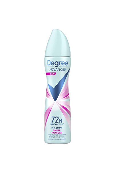 Degree Pack of 12 Women MotionSense Antiperspirant Dry Spray – Sheer Powder (107 g)