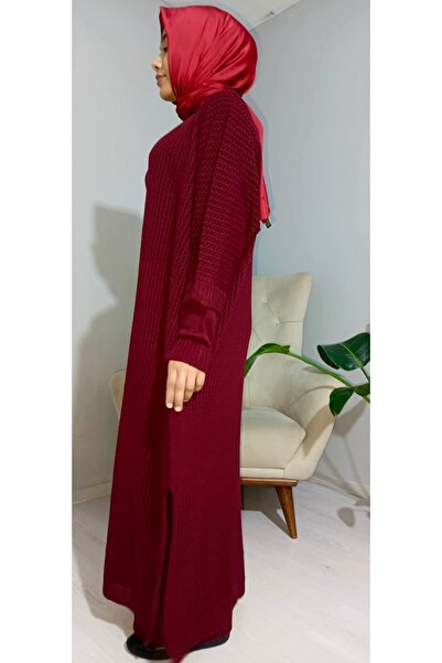 BİGAMTEKSTİL KADIN İkili Boğazlı Triko Elbise