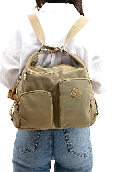 H&D COLLECTİON Curea încrucișată din țesătură șifonată rezistentă la apă pent...