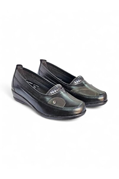 MERİSER Pantofi de damă din piele naturală cu toc ortopedic complet cu gel 1070