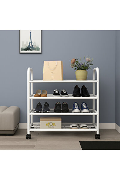 Metallica Concept Tekerlekli Çağla Ayakkabılık Çok Amaçlı Raf