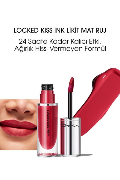 M.A.C MOST CURİOUS Locked Kiss Ink 24 Saate Kadar Kalıcı Suya Dayanıklı Likit...