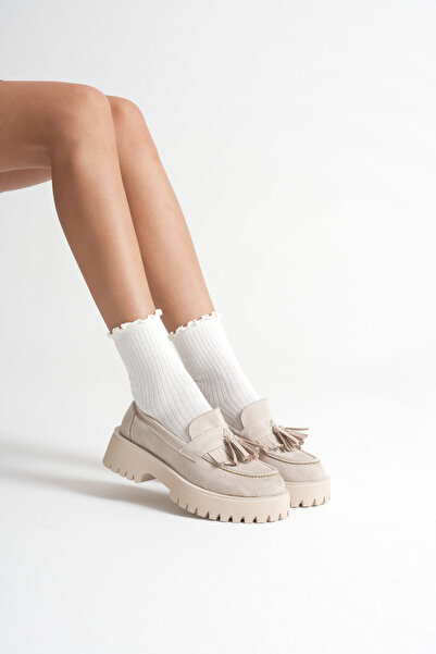 Zerenyus Melora Premium дамски бежови суедни обувки