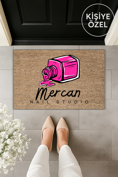 Dormot طباعة رقمية حديثة لفن الأظافر، سجادة أمامية لمدخل مكان العمل مقاس 70×4...