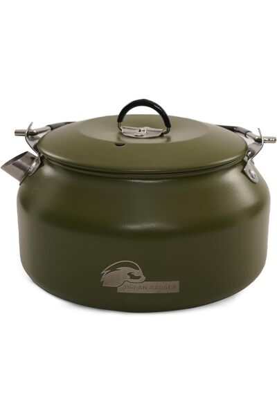 STOREMAX Badger Yeşil Balbal 1 Lt Renkli Kamp Çaydanlığı Yeşil, Hafif Alaşıml...