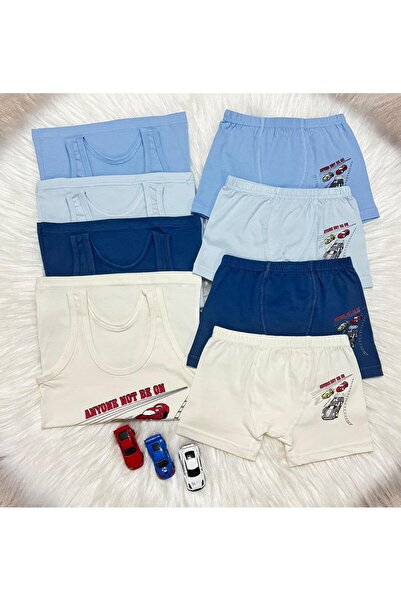 TatlıKids Boys' 100% Cotton Printed Underwear Boxer Set of 4