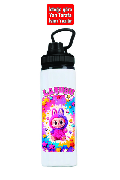 DKDZ SHOP Labubuuu Printed Metal Water Bottle 850ml.