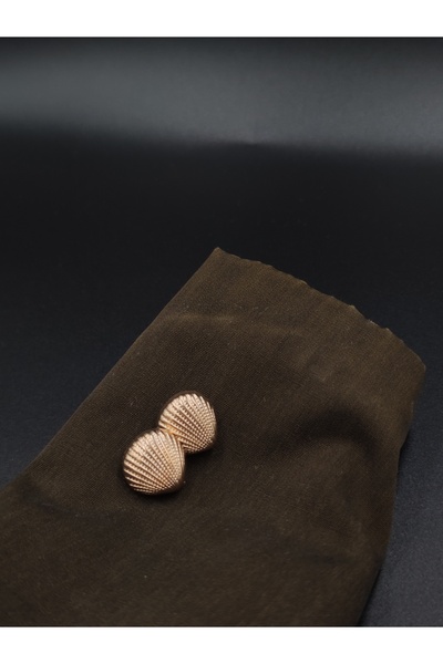 NESGO MODA Metal Button Oyster Shell Free Yellow 6 Pieces 16.5 mm