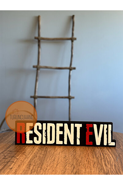 TURUNCUHANE Resident Evil Ölümcül Deney Logo Game Masaüstü Dekor Hediyelik Pl...