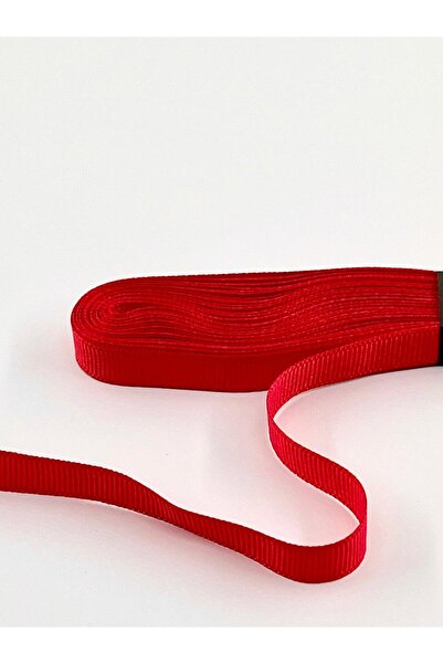 1 Cm Red Grosgrain Ribbon - 10 Meters