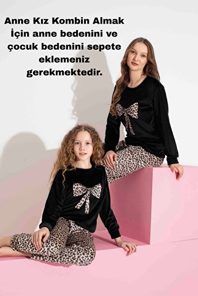 bigiyin Set de pijamale de iarnă din catifea franceză pentru copii Set de pijamale pentru mamă și fiică