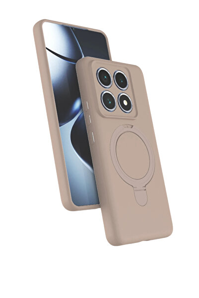 m.tk moveteck Xiaomi Mi 14T Pro Kılıf Magsafe Halkalı Extra Standlı Içi Kadif...