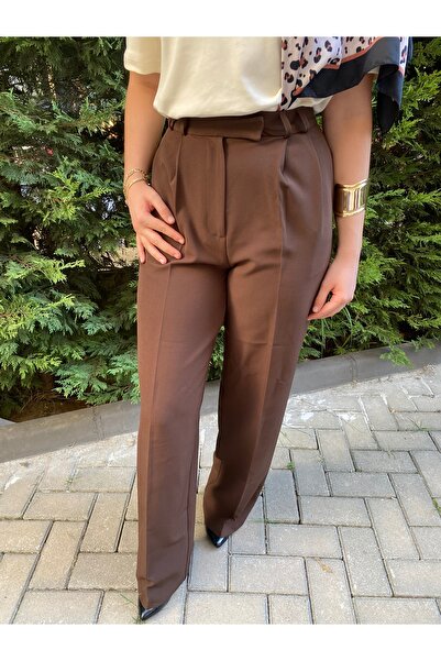 Flow Kahverengi Palazzo Pantolon