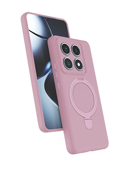 m.tk moveteck Xiaomi Mi 14T Pro Kılıf Magsafe Halkalı Extra Standlı Içi Kadif...