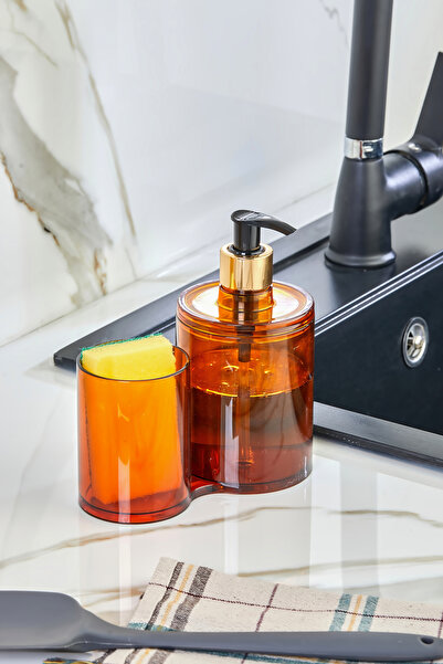 Espas Home Countertop Kitchen Organizer Detergent Holder & Sponge Holder - Br...