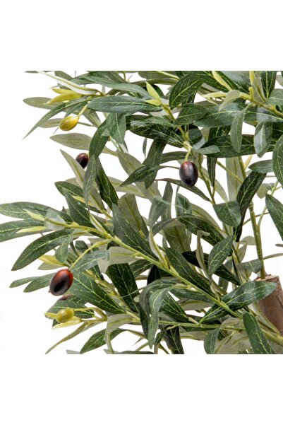Casco Elegant artificial olive tree in a round gray pot, 180 cm