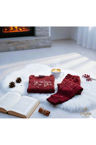 Pijamoni FİTİLLİ POLAR KANGURU CEPLİ TAKIM