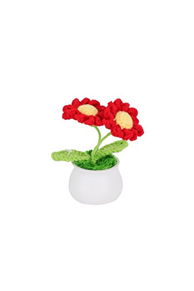 Angel Of Life Fl-3 12Pcs Crochet Knitted Sunflower -Birliktoys